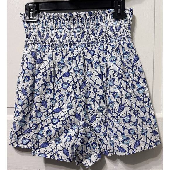 NWT Sachin Babi Blue Floral Eyelet “Millie Vine” Top & Shorts Set Size S - Picture 8 of 13